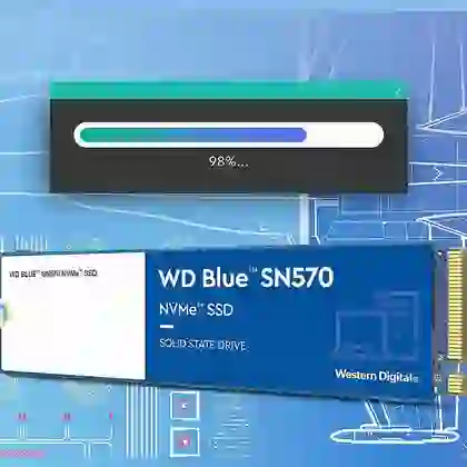 Ổ cứng SSD Western Digital M2 NVMe PCIe Gen 3 500GB cũ đẹp 5