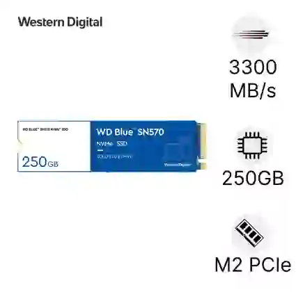 Ổ cứng SSD Western Digital M2 NVMe PCIe Gen 3 250GB cũ đẹp 1