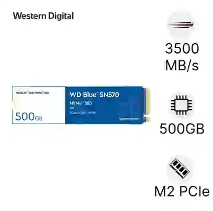 Ổ cứng SSD Western Digital M2 NVMe PCIe Gen 3 500GB cũ đẹp 1