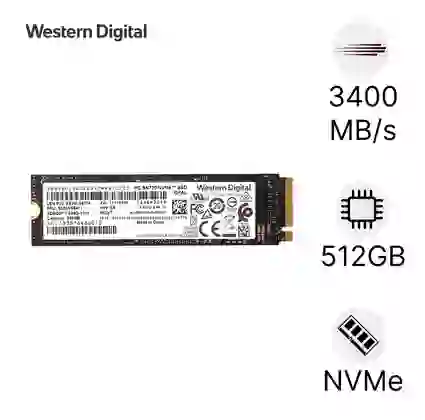 Ổ cứng SSD Western Digital M2 NVMe 2280 512GB cũ đẹp 1