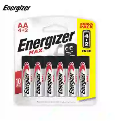 Pin tiểu Energizer Max AA (4+2 viên/vỉ) E91 BP4+2 1