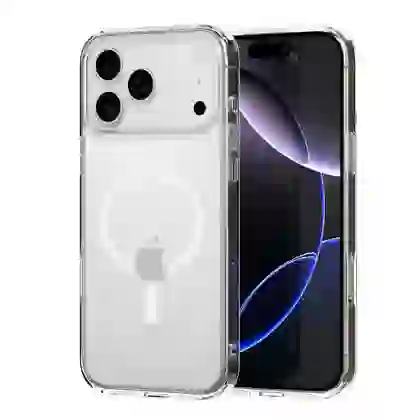 Ốp lưng iPhone 17 MIPOW Tempered Glass with MagSafe Transparent 1