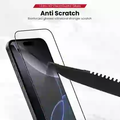 Dán kính cường lực màn hình iPhone 18 Pro Zeelot Solidsleek Full Viền Đen Cao Cấp 9