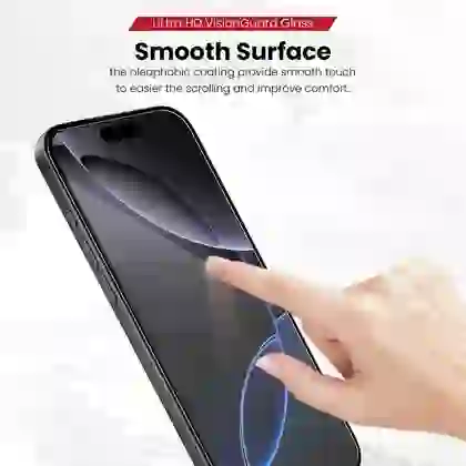 Dán kính cường lực màn hình iPhone 18 Pro Zeelot Solidsleek Full Viền Đen Cao Cấp 6
