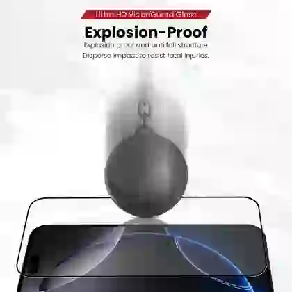 Dán kính cường lực màn hình iPhone 18 Pro Zeelot Solidsleek Full Viền Đen Cao Cấp 5
