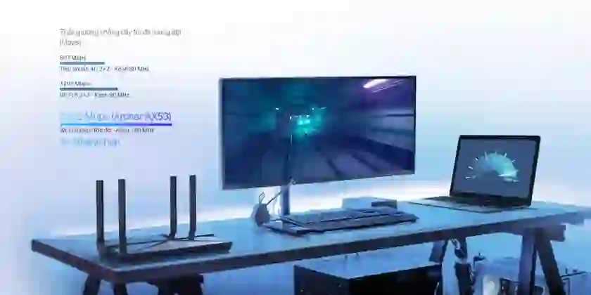 Router Wifi 6 Gigibit băng tần kép TP-Link AX3000 Archer AX53 4