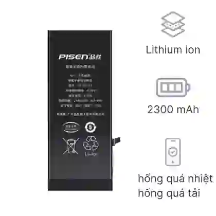 thay pin iPhone 7 dung lượng siêu cao chính hãng Pisen 2