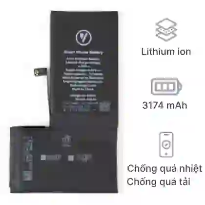 thay pin iPhone XS Max chính hãng Vmas 3