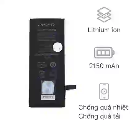 thay pin iPhone 6s dung lượng cao chính hãng Pisen 3