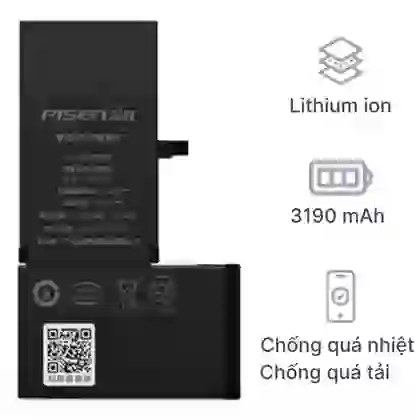 thay pin iPhone X dung lượng siêu cao chính hãng Pisen 3