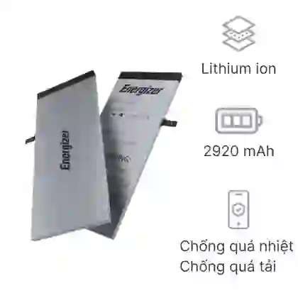 thay pin iPhone 6 Plus chính hãng Energizer 1