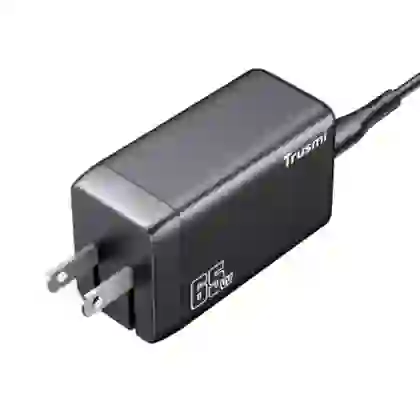 Sạc nhanh Mini Trusmi PD 65w Gan 1A+2C kèm cáp Type-C to Type-C 60w (US) CH05 3