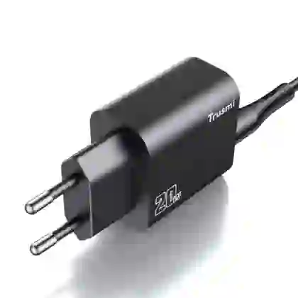 Sạc Trusmi cổng 1A1C PD 20w kèm cáp Type-C to Type-C 60w (EU) CH11 3