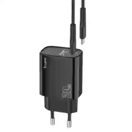 Sạc Trusmi cổng 1A1C PD 20w kèm cáp Type-C to Type-C 60w (EU) CH11 1
