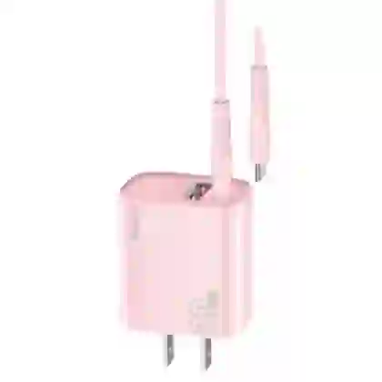 Sạc Trusmi cổng 1A1C PD 20w kèm cáp Type-C to Type-C 60w (US) CH11 2