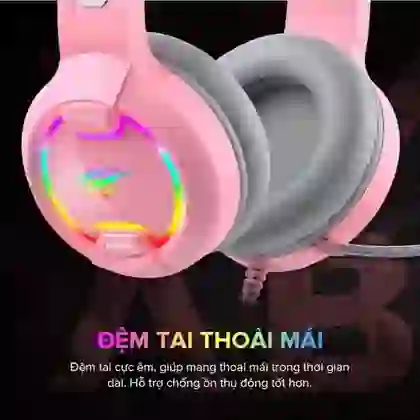 Tai nghe mèo chụp tai Havit HV-H2233D Garming Headset 3
