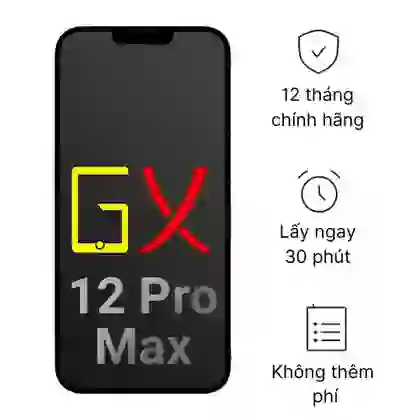 thay màn hình iPhone 12 Pro Max chính hãng GX 5