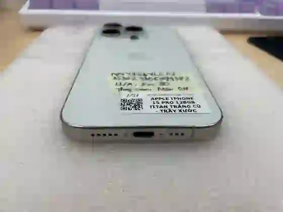 iPhone 15 Pro 128GB - Cũ trầy xước - Titan Trắng - ****GYLCFJ - 7