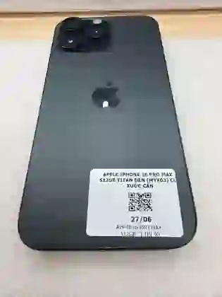 iPhone 16 Pro Max 512GB - Cũ xước cấn - Titan đen - ****WGW20H - 7