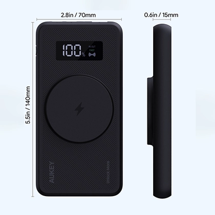 Pin Sạc Dự Phòng Aukey 10.000Mah PD22.5W Tích Hợp Sạc Không Dây 15W (PB-WL01i) 3