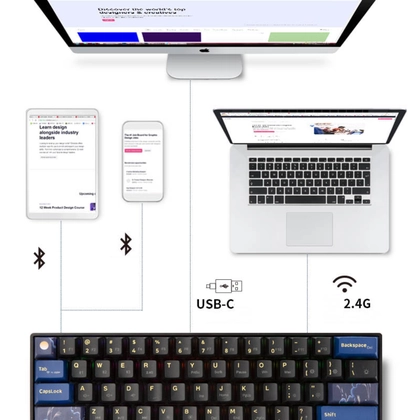 Bàn phím cơ không dây Newmen MAMA SK01 2