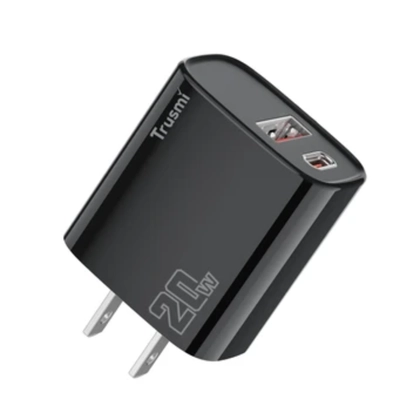 Sạc nhanh Mini Trusmi PD 65w Gan 1A+2C kèm cáp Type-C to Type-C 60w (US) CH05 1