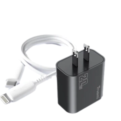 Sạc nhanh Mini Trusmi PD 65w Gan 1A+2C kèm cáp Type-C to Type-C 60w (US) CH05 2