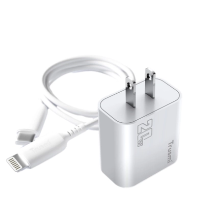 Sạc nhanh Mini Trusmi PD 65w Gan 1A+2C kèm cáp Type-C to Type-C 60w (US) CH05 3