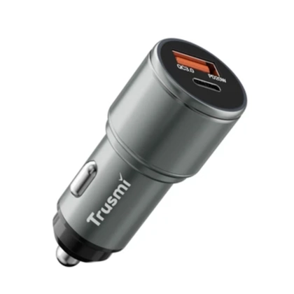 Sạc nhanh Mini Trusmi PD 65w Gan 1A+2C kèm cáp Type-C to Type-C 60w (US) CH05 2