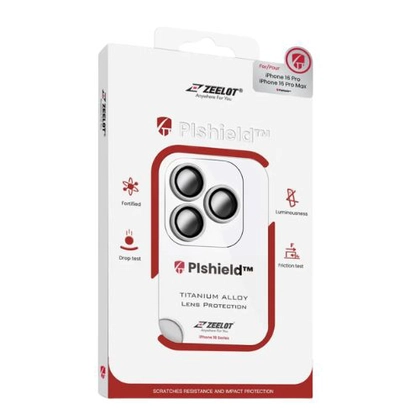 Apple iPhone 16 Pro/16 Pro Max dán bảo vệ camera Zeelot Pishield viền màu chống va đập 1
