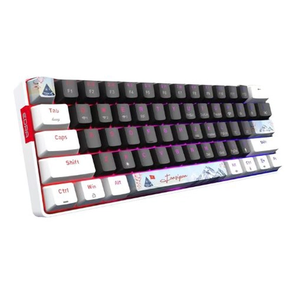 Bàn phím cơ không dây E-Dra EK361W Snow Yellow Switch 1