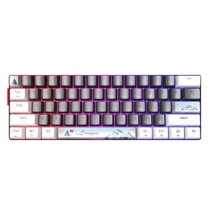 Bàn phím cơ không dây E-Dra EK361W Snow Yellow Switch 2