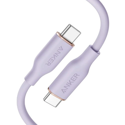 Cáp anker powerline flow iii usb-c to usb-c (3ft/0.9m) a8552 tím