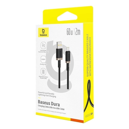 Cáp Baseus Dura Series Usb-A to C 60w dài 2m 2