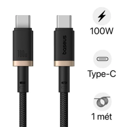 Cáp Baseus Dura Series Usb-C to C 100w dài 1m 1