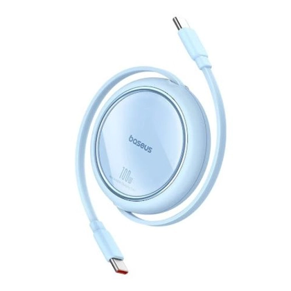 Cáp Baseus Free2Draw Mini Retractable Type-C to Type-C 100W 1M 2