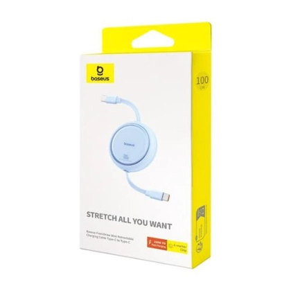 Cáp Baseus Free2Draw Mini Retractable Type-C to Type-C 100W 1M 3