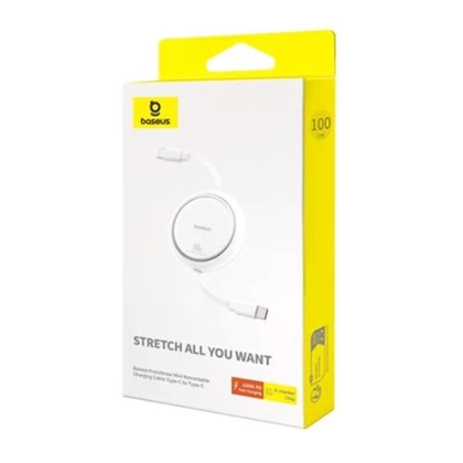 Cáp Baseus Free2Draw Mini Retractable Type-C to Type-C 100W 1M 3
