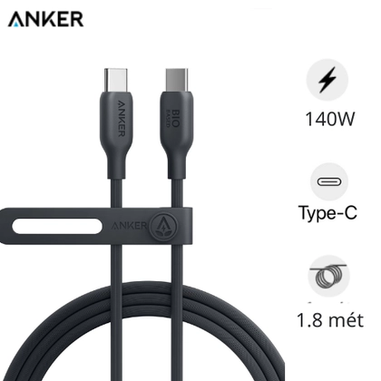 Cáp sạc Anker 544 USB-C To Usb-C 140W 1.8m A80F2H11 1