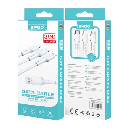 Cáp sạc nhanh BWOO Micro 120W X286V dài 1M 2