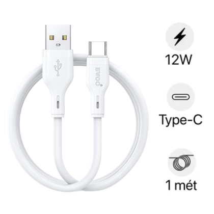 Cáp sạc nhanh BWOO Type-C 12W X286C dài 1M 1