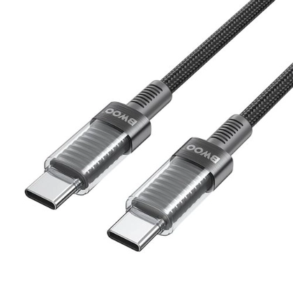 Cáp sạc nhanh BWOO Type-C to Type-C 60W X287C-C dài 1M 2