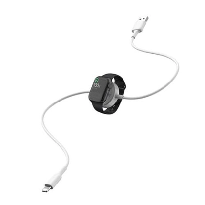 Cáp sạc Pisen iWatch 2in1 Lightning 1.5M 3
