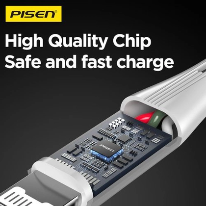 Cáp sạc Pisen Star Speed 3-in-1 (Lightning/Type-C/ Micro) 1.8m 4