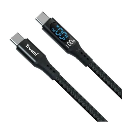 Cáp sạc Trusmi Usb-C to Usb-C Digital sạc nhanh 100w dài 1m 1