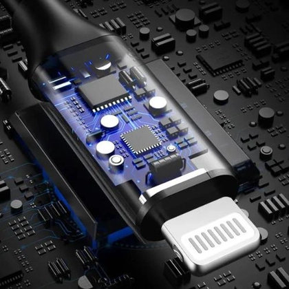 Cáp Trusmi Usb-A to Lightning Silicone 15w dài 1m 2