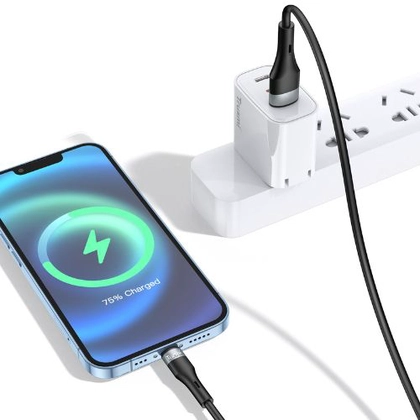 Cáp Trusmi Usb-A to Lightning Silicone 15w dài 1m 3