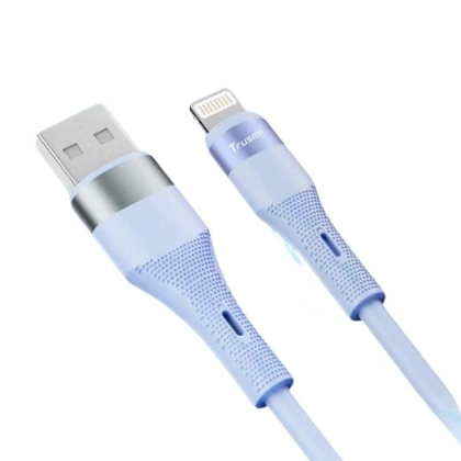 Cáp Trusmi Usb-A to Lightning Silicone 15w dài 1m 1