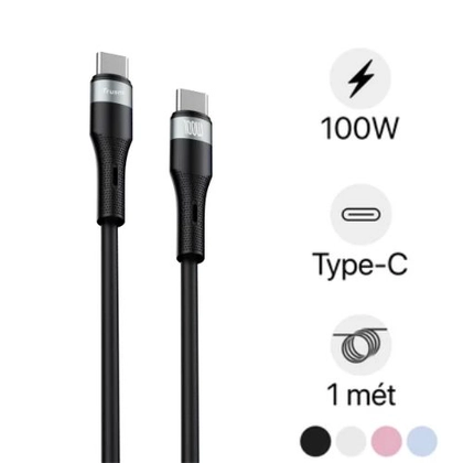 Cáp Trusmi Usb-C to Usb-C Silicone PD 100w dài 1m 1