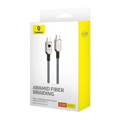 Cáp Baseus Unbreakable Series Type-C to Type-C 100W 1M 3